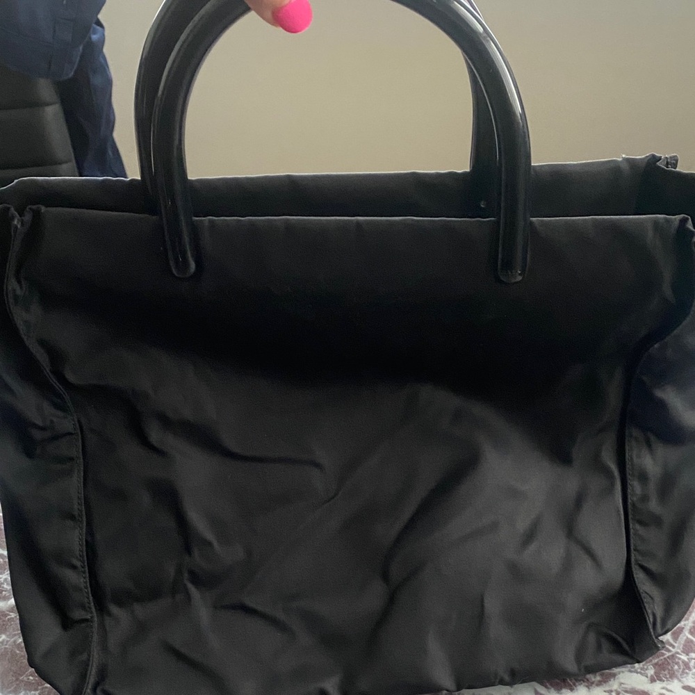 Prada Sleek Black Tote Bag